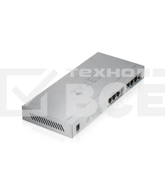 Коммутатор Zyxel GS1008HP Switch PoE +, 8xGE PoE +, tabletop, metal, silent, budget PoE 60 W