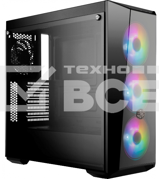 Корпус без блока питания Cooler Master MasterBox 5 Lite RGB, USB 3.0 x 2, 1xFan, 3x120mm ARGB Fan, Black, Splitter cable + Controller, ATX, w/o PSU
