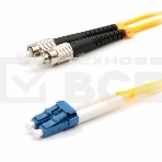 Патч-корд оптический переходной (SM), 9/125 (OS2), LC/UPC-FC/UPC, (Duplex), LSZH, 15м, фото2