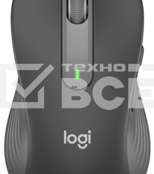 Мышь беспроводная Logitech Signature M650 L LEFT графитовый, 4000 dpi, радиоканал, Bluetooth, USB, кнопки - 5