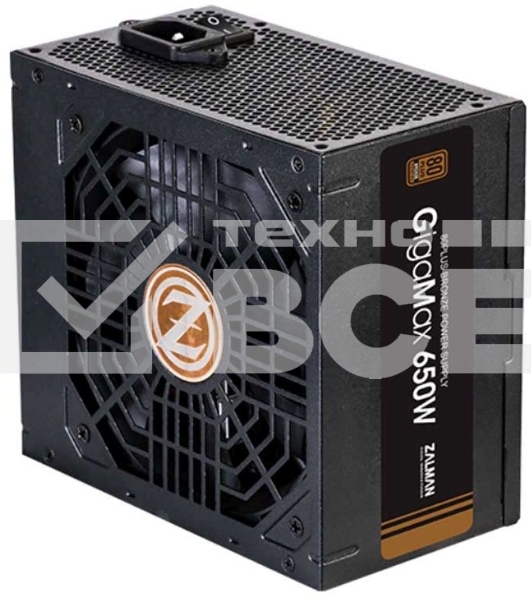 Блок питания Zalman ZM650-GVII, 650Вт, 80 PLUS Bronze. 120vv. черный