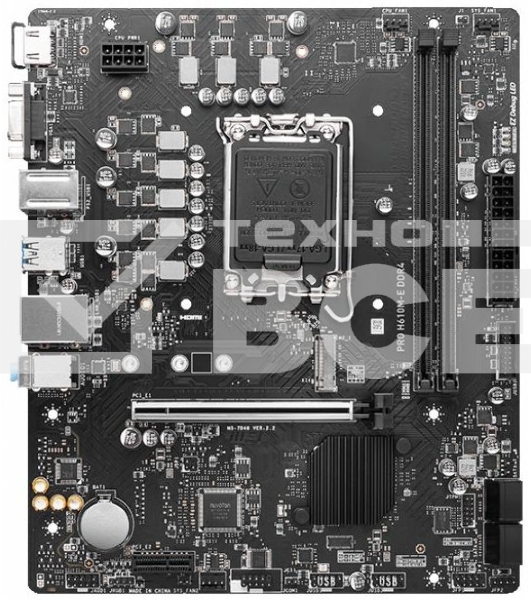 Материнская плата MSI PRO H610M-E DDR4, LGA 1700, Intel H610, 2xDDR4, 4xSATA, 1xM.2, 1xPCIe 4.0 x16, 1xPCIe 4.0 x1, 1xHDMI, 1xVGA, 1xRJ45 1Gb, 2xUSB-A 3.2 Gen 1, 4xUSB-A 2.0, 3x3.5мм, 7.1, mATX