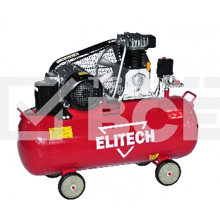 Компрессор поршневой Elitech КПР 100/550/3.0 масляный 550л/мин 100л 3000Вт красный