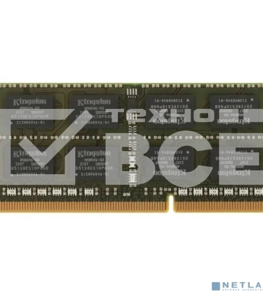 Оперативная память Kingston ValueRAM, DDR3, 8GB (1x8GB), 1600MHz, CL11, SO-DIMM