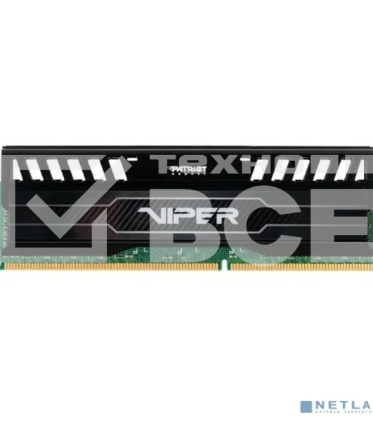 Оперативная память Patriot Viper 3, DDR3, 8GB (1x8 GB), 1600 MHz, CL10, радиатор, черный