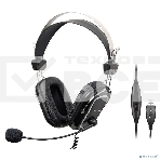 Наушники с микрофоном A4Tech HU-50 черный 2м накладные USB оголовье, фото3