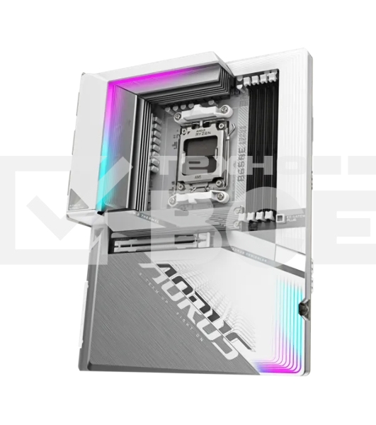 Материнская плата Gigabyte B650E AORUS STEALTH ICE, AM5, AMD B650E, 4xDDR5, 4xSATA, 3xM.2, 1xPCI-E 5.0 x16, 1xHDMI, 1xUSB 4 Type-C, 2xUSB-A 3.2 Gen 2, 5xUSB-A 3.2 Gen 1, 4xUSB-A 2.0, 1x 2.5Gb LAN, 3x3.5 мм, 7.1, ATX
