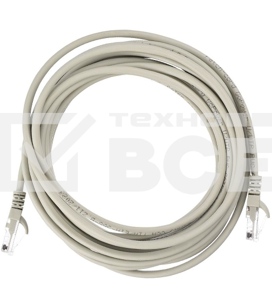 Кабель GOPOWER PATCH RJ-45(M)-RJ-45(M) 00-00029037 5M GREY