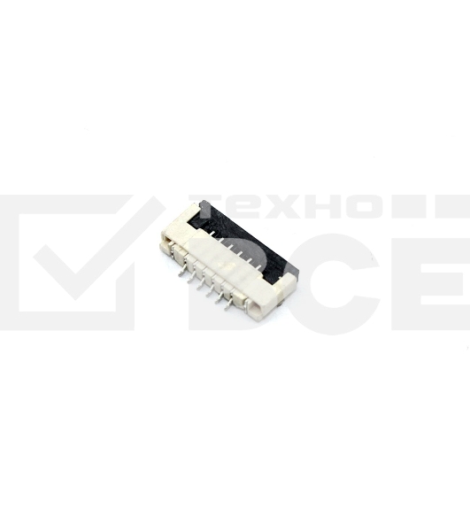 Разъем FPC Flip-Lock 1010-6RLGF 6 pin высота 1мм шаг 1мм