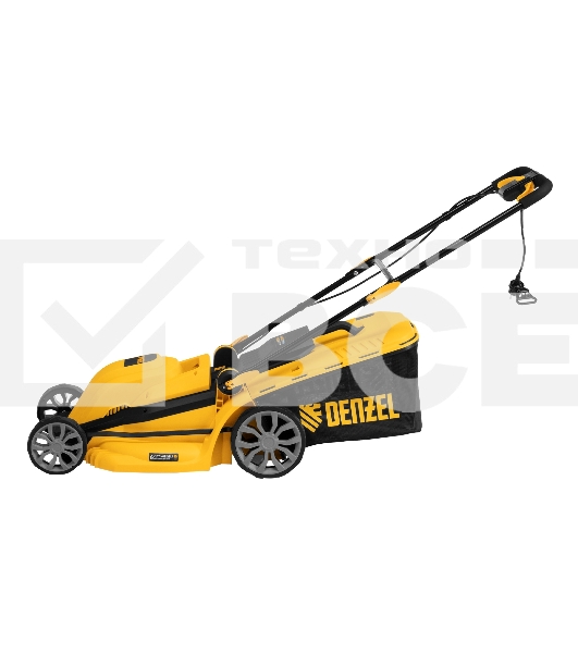 Газонокосилка электрическая GMC-2000, шир. 44см, 2000 Вт, 6 уров., травосб. 45 л Denzel