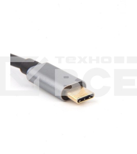 Кабель-концентратор USB 3.1 Type-Cm --> RJ-45+3port USB3.0(f) Aluminum Shell VCOM <DH311A>