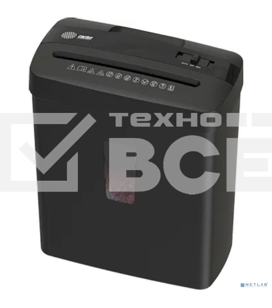 Шредер Cactus CS-SH-A3 (секр.P-4) перекрестный 6.лист. 13лтр. скобы пл.карты