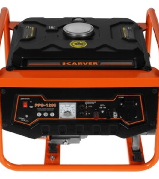 Электрогенератор бензиновый Carver PPG-1200, 1.05 кВт, 65 дБ, 24 кг