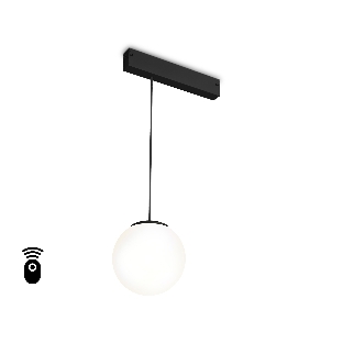 Управляемый светодиодный светильник для шинопровода Magnetic Ambrella light GL1442 BK/FR черный/белый матовый IP20 10W 3000K-6400K 220V 120° D120 H1500 (Без ПДУ)