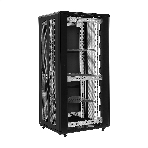 Шкаф телекоммуникационный 19' напольный 42U ExeGate EC-FS-42U.800.1000.V.V.BLACK (19”, 42U, 800x1000x2054mm (ШхГхВ), передняя перфорированная дверь, задняя двойная перфорированная дверь, съемные боковые панели, пыле- и влагозащита IP20, встроенный вентиляционный модуль, 1 полка в комплекте, черный RAL 9004, 3 коробки), фото13
