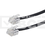 Кабель телефонный аппарат-розетка Cablexpert TC6P4C-5M-BK, 5 м черный, фото2