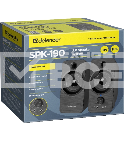 Акустическая система Defender 2.0 SPK-190 BLACK