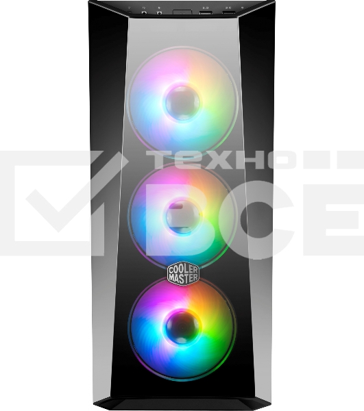 Корпус без блока питания Cooler Master MasterBox 5 Lite RGB, USB 3.0 x 2, 1xFan, 3x120mm ARGB Fan, Black, Splitter cable + Controller, ATX, w/o PSU