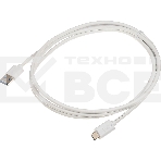 Кабель Buro BHP USB-TPC-1.8W USB 3.0 A(m) USB Type-C (m) 1.8м белый, фото 1