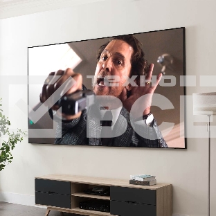 Экран Cinema S'OK Pro 16:9 90' настенно-потолочный,  на раме, 200x113см, рама черная 1см, полотно серый HCG