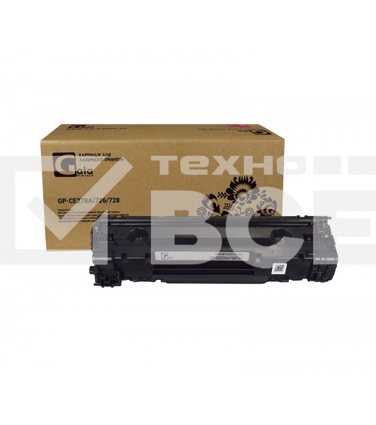 Картридж лазерный GalaPrint GP-CE278A/726/728 черный (2100 стр.) для HP LJ P1560/P1566/P1600/P1606dn/M1536 Canon i-Sensys MF4410/4420/4430/4450/4550d/4570d/4580dn/4780/D520/LBP-6200D