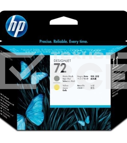 Картридж струйный HP №72 C9384A черный матовый/желтый печатающая головка для HP DJ T1100/T610