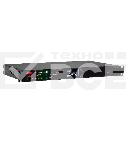 Автоматический ввод резерва ELEMY RACK ATS, 1U, 220В, 32А, OLED, Ethernet, in (2) IEC309, out (2) C19 (9) C13