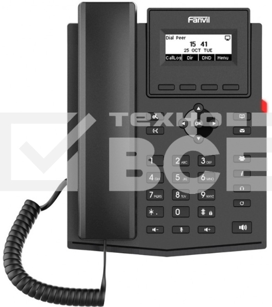 Телефон IP Fanvil X301P черный