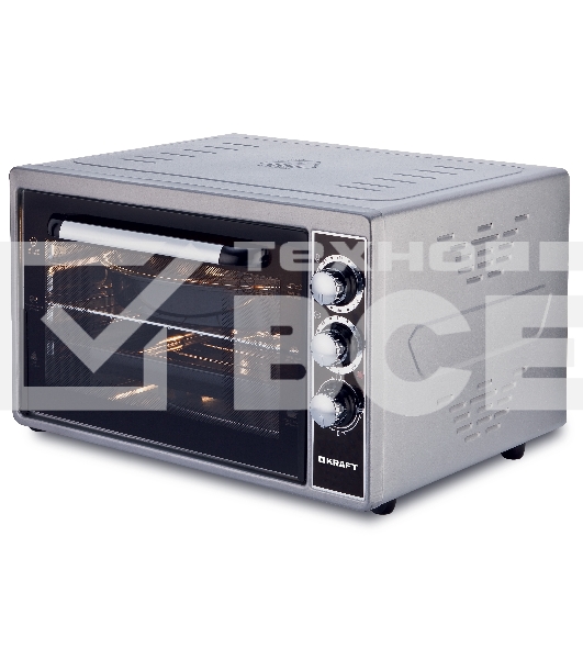 Мини-печь Kraft KF-MO3801GR серый, 38 л