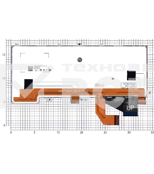 Клавиатура для ноутбука Dell Alienware 14 черная