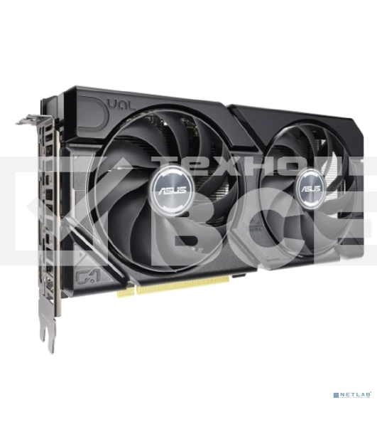 Видеокарта Asus DUAL-RTX4060-O8G-EVO NVIDIA GeForce RTX 4060 8Gb PCI-E 4.0  128bit GDDR6 2505/17000 HDMIx1 DPx3 HDCP Ret
