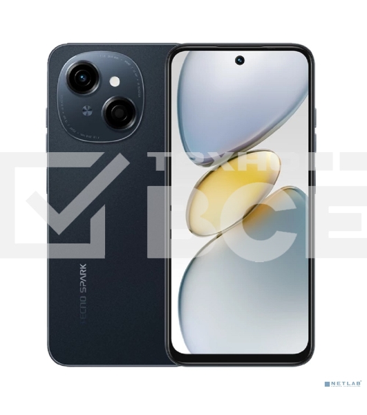 Смартфон Tecno SPARK GO 1, 4/64Gb, черный