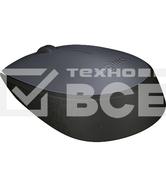 Мышь беспроводная Logitech M170 черный/темно-серый, 1000 dpi, радиоканал, USB, кнопки - 3