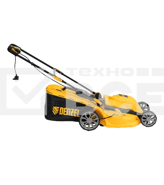Газонокосилка электрическая GMC-2000, шир. 44см, 2000 Вт, 6 уров., травосб. 45 л Denzel
