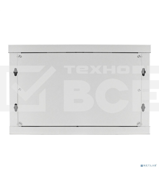 Шкаф телекоммуникационный 19' настенный 6U ExeGate EC-WM-6U.600.M.GREY (19', 6U, 600x600x370 мм (ШхГхВ), передняя дверь металл, съемные боковые панели, пыле- и влагозащита IP23, светло-серый RAL 7035)
