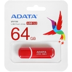 Флешка USB ADATA UV150 (AUV150-64G-RRD), 64Gb, USB 3.0, R/W 100/30, красный, фото13