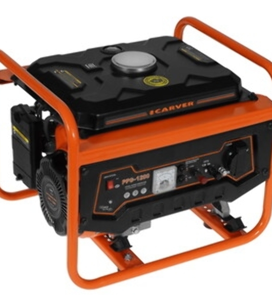 Электрогенератор бензиновый Carver PPG-1200, 1.05 кВт, 65 дБ, 24 кг
