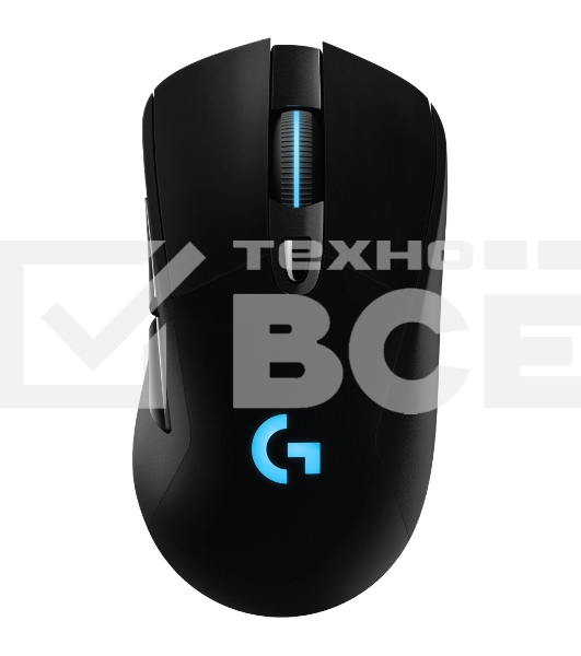 Мышь беспроводная Logitech Gaming Mouse G703 черный, 25600 dpi, радиоканал, USB, кнопки - 6