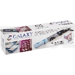 Щипцы для волос Galaxy GL 4505, голубой, 65 Вт, нагревательный элемент с защитой от перегрева, сменные пластины с керамическим покрытием: 89*27,5 мм и 89*57 мм, ЖК-дисплей с индикацией температуры, регулятор температурных режимов, шнур питания, вращающийс, фото8