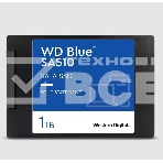 Накопитель SSD WD Blue SA510 WDS100T3B0A, 1Tb, SATA III, 2.5