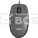 Мышь проводная Logitech M90 черный/серый, 1000 dpi, USB, кнопки - 3, фото15