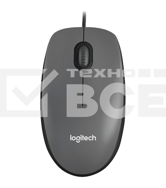 Мышь проводная Logitech M90 черный/серый, 1000 dpi, USB, кнопки - 3