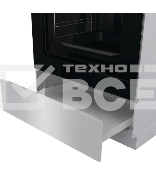 Комбинированная плита Gorenje GKS6C70XJ нержавеющая сталь (без крышки) реш.сталь