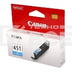 Картридж струйный CLI-451C (6524B001) для Canon PIXMA iP7240/MG6340/MG5440, Голубой, 332стр., фото6