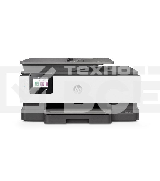 МФУ струйный HP OfficeJet 8023 (1KR64B), A4, цвтной, печ. до 20 стр/мин. (ч/б), до 10 стр/мин. (цвет), скан. до 8 стр/мин. (ч/б) 3.5 стр/мин. (цвет), 1200 x 1200 dpi, USB, RJ-45, Wi-Fi, Air Print