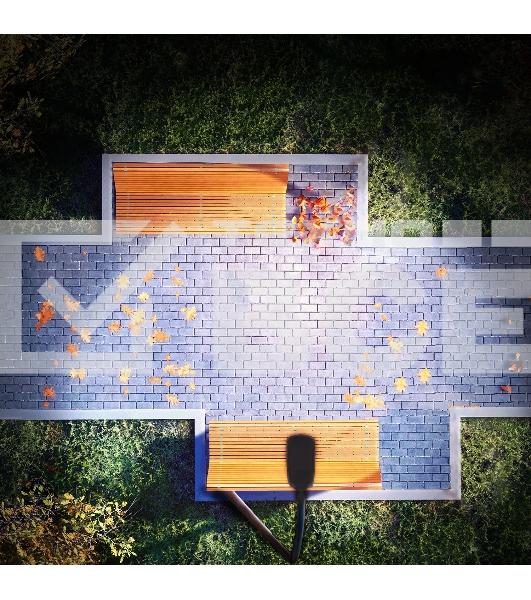 Светильник уличный Gauss Avenue 100W 10000lm 5000K 190-250V IP65 420x160x57мм черный КСС 'Д' LED