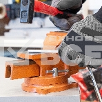 Тиски слесарные Sparta 100мм поворотные с наковальней, фото12