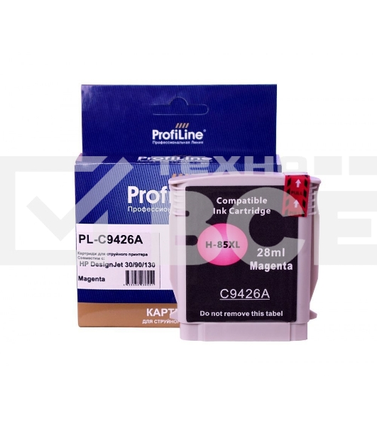 Струйный картридж PL-C9426A (№85) для принтеров HP DesignJet 30/90/130 с чернилами Magenta ProfiLine