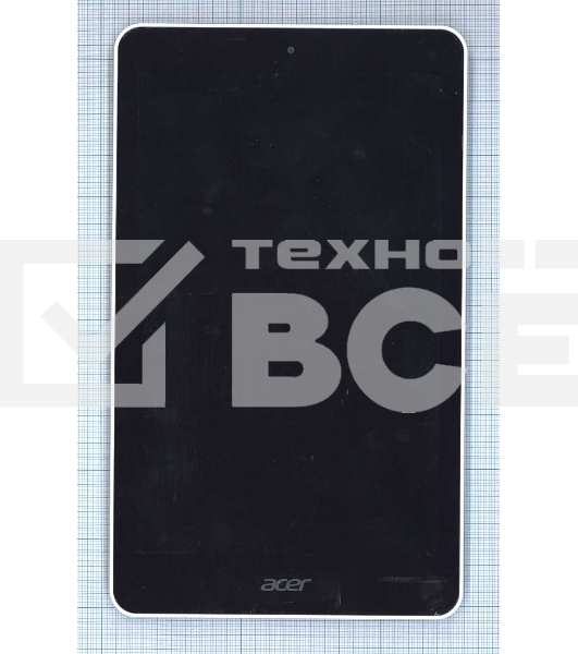 Модуль (матрица + тачскрин) для Acer Iconia One 8 B1-820 черный с белой рамкой