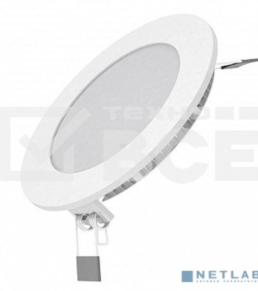 Светильник встраиваемый GAUSS 939111206cветодиодный ультратонкий круглый IP20 6W 4100K 1/20